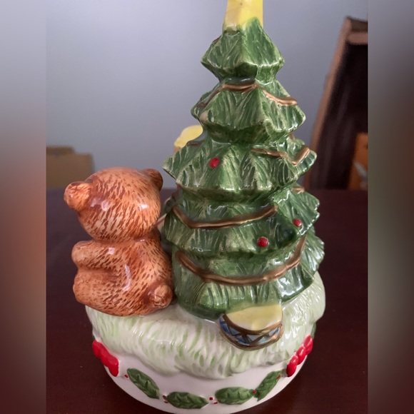 Vintage Happy Bears Revolving Christmas Tree Musical - Picture 4 of 7